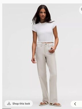 Lululemon EasyFive Low-Rise Classic Straight Leg Denim Pant Size 29